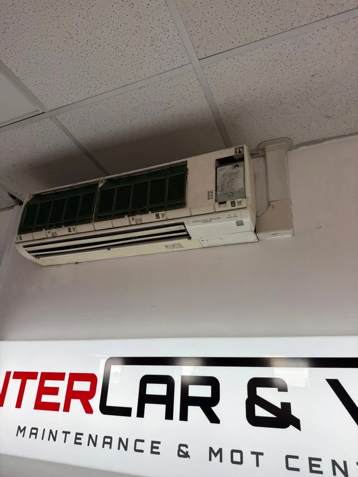 Commercial air con service at Intercar & Van in Northampton